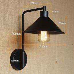 Moderne Minimalistisk Midtgang Lager Balkong Veranda Jern Dekorativ Vegglampe