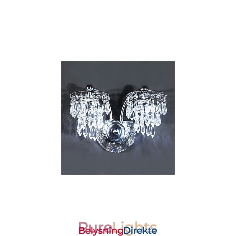 Krystall Vegglampe Moderne Samtids Metall