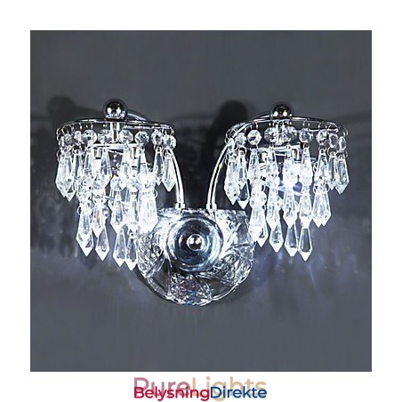 Krystall Vegglampe Moderne Samtids Metall