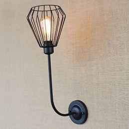 Amerikansk Landlig Kreativ Jernalbue Antikk Enkelt Hodelampe Nattbordslampe