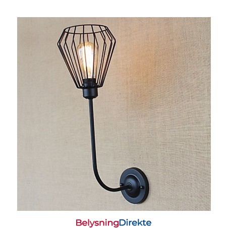 Amerikansk Landlig Kreativ Jernalbue Antikk Enkelt Hodelampe Nattbordslampe