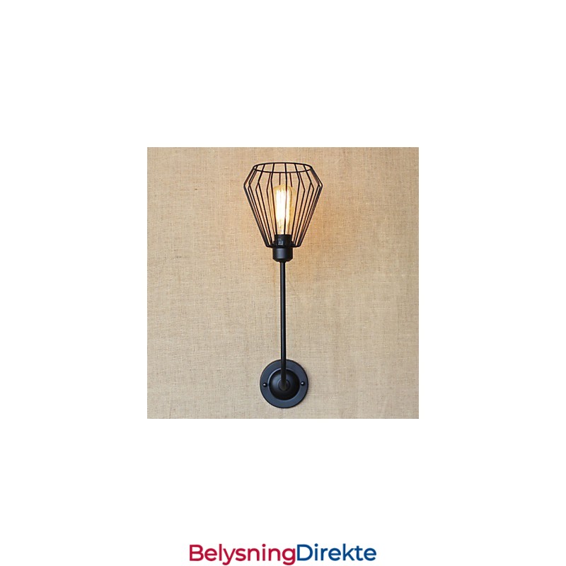 Amerikansk Landlig Kreativ Jernalbue Antikk Enkelt Hodelampe Nattbordslampe