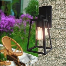 Amerikansk Landlig Stil Korridorbardekorasjon Av Hodet På En Seng Vegglampe