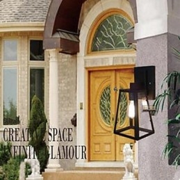 Amerikansk Landlig Stil Korridorbardekorasjon Av Hodet På En Seng Vegglampe