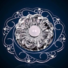 Krystall Taklampe Spotlight Smd 3W Kreativ Lampe Rørlys Fargerik Farge Kuppellys