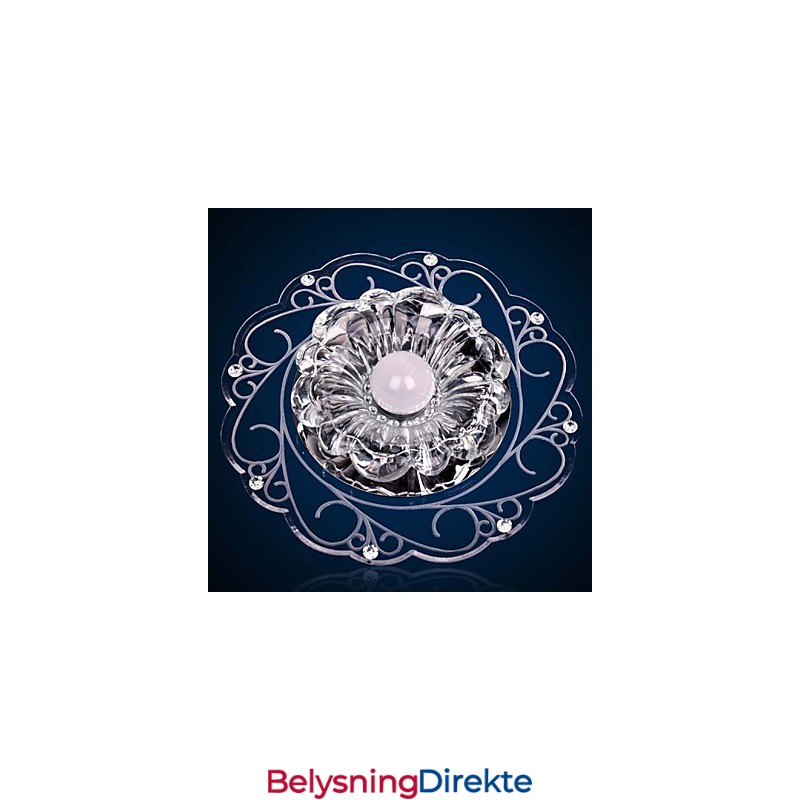 Krystall Taklampe Spotlight Smd 3W Kreativ Lampe Rørlys Fargerik Farge Kuppellys