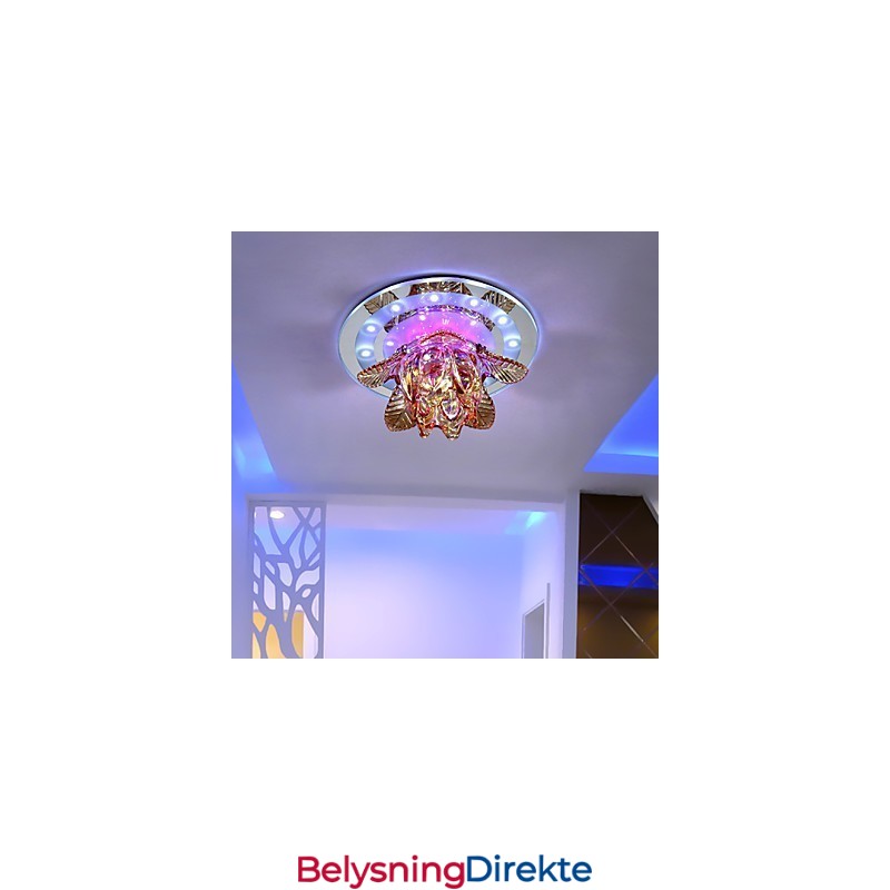 Sirkulær Krystall Idé Taklampe Rørlampe For Å Absorbere Kuppellampelys