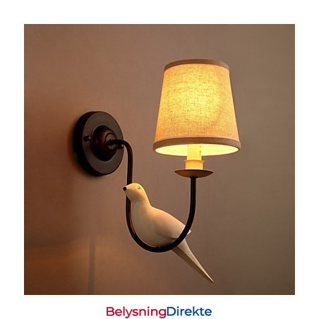 Nordamerikanske Fugler Europeiske Kreative Stoffkunstvegglamper