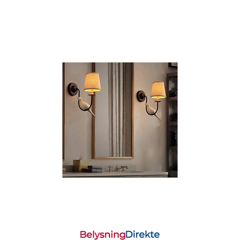 Nordamerikanske Fugler Europeiske Kreative Stoffkunstvegglamper