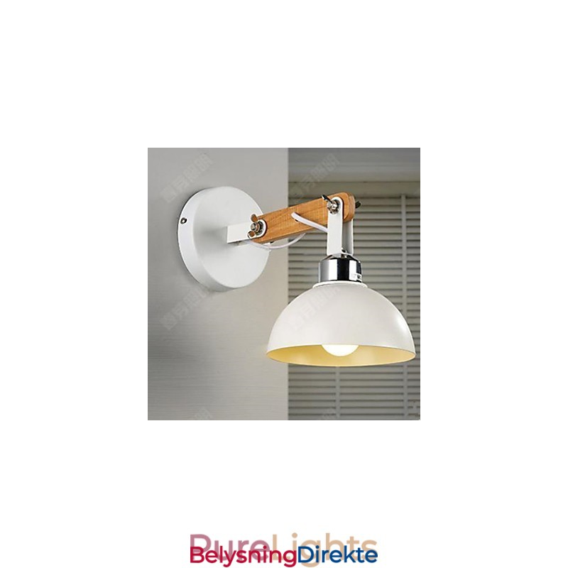 Amerikansk Kreativ Massivt Tre Soverom Gang Trapper Lampe Lampe Vegglampe Av Hodeenden Av En Seng