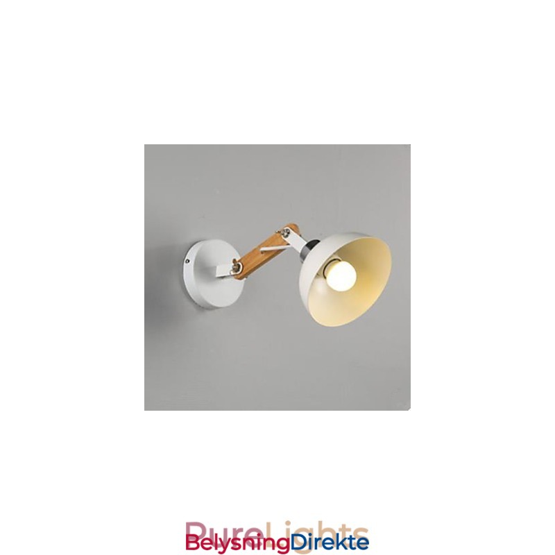 Amerikansk Kreativ Massivt Tre Soverom Gang Trapper Lampe Lampe Vegglampe Av Hodeenden Av En Seng