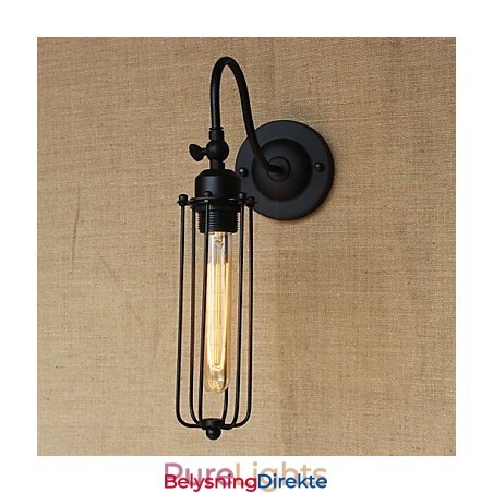 Kunst Minimalistisk Matt Svart Amerikansk Landlig Stuelampe Soverom Balkong Vegglampe Nattbordslampe