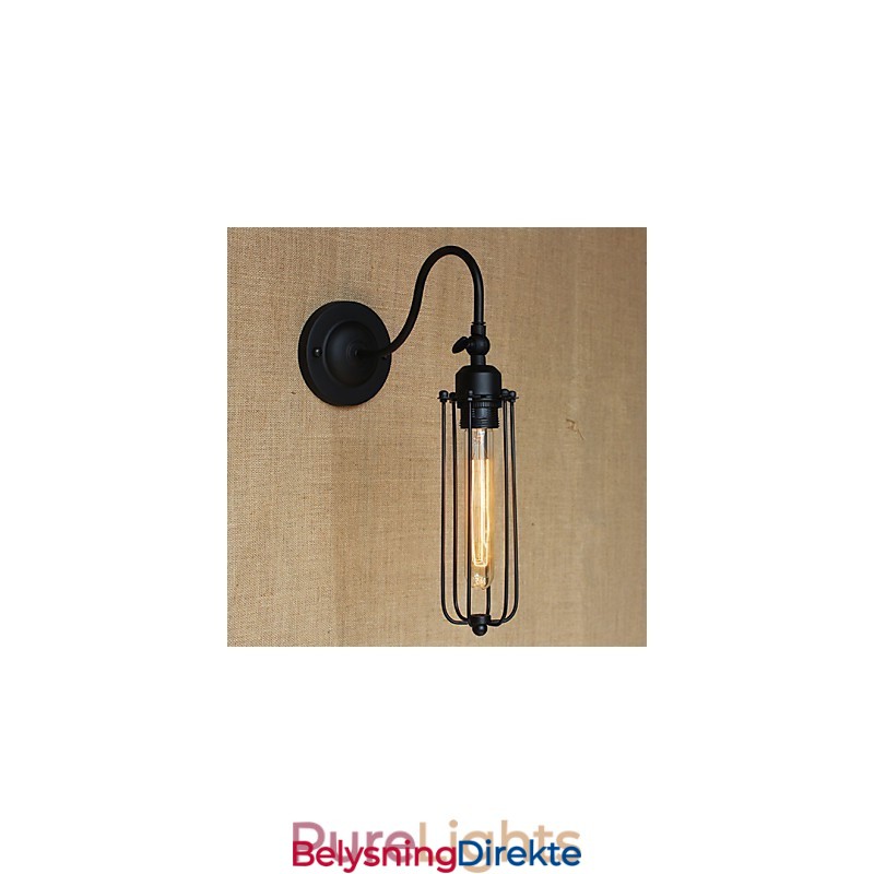 Kunst Minimalistisk Matt Svart Amerikansk Landlig Stuelampe Soverom Balkong Vegglampe Nattbordslampe