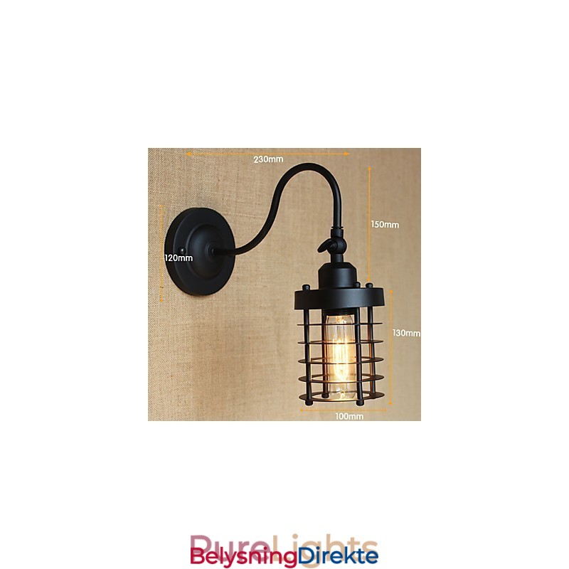 Amerikansk Landlig Minimalistisk Matt Svart Dekorasjonsveggkunst