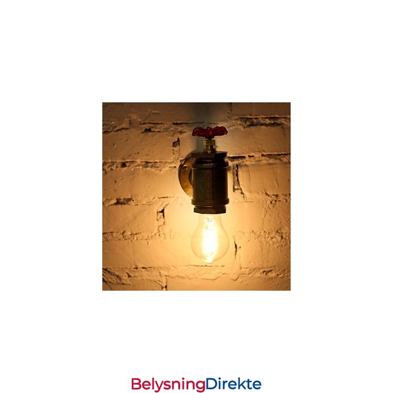 Vintage Industrielle Vannrørsvegglamper Loft Edison-Lys For Barrestaurant Veggarmaturer Belysning