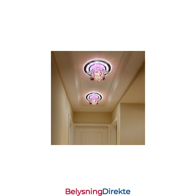 Sirkulær Krystall Idé Taklampe Rørlampe For Å Absorbere Kuppellampelys