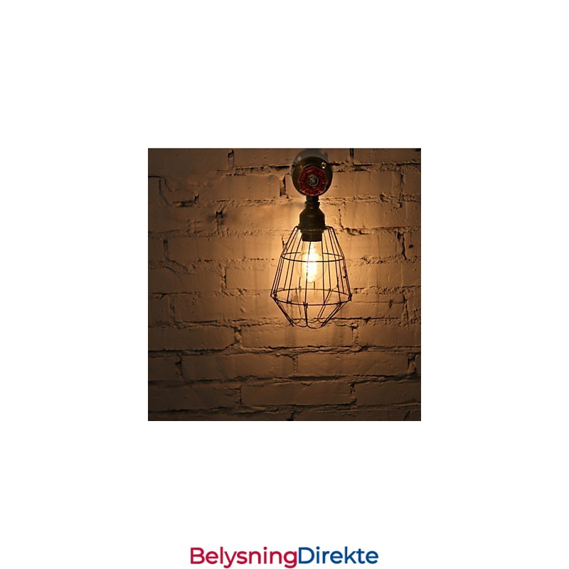 Vintage Industrielle Vannrørsvegglamper Loft Edison-Lys For Barrestaurant Veggarmaturer Belysning