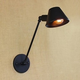 Retro Enkel Vegglampe I Jern