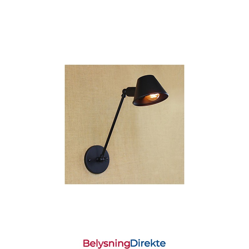 Retro Enkel Vegglampe I Jern