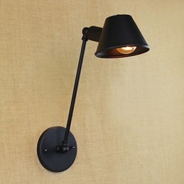 Retro Enkel Vegglampe I Jern