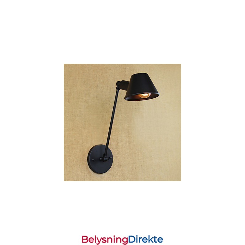 Retro Enkel Vegglampe I Jern