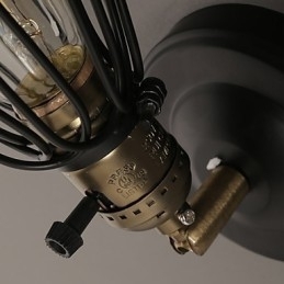 Amerikansk Landlig Loftsstil Vegglampe I Smijern Vegglampe I Restaurering Av Gamle Skikker