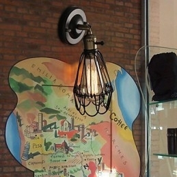 Amerikansk Landlig Loftsstil Vegglampe I Smijern Vegglampe I Restaurering Av Gamle Skikker