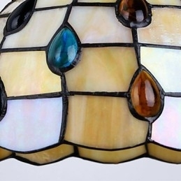 Europeisk Middelhavskontraktert Landlig Kreativ Smijernsvegglampe Glasslamper