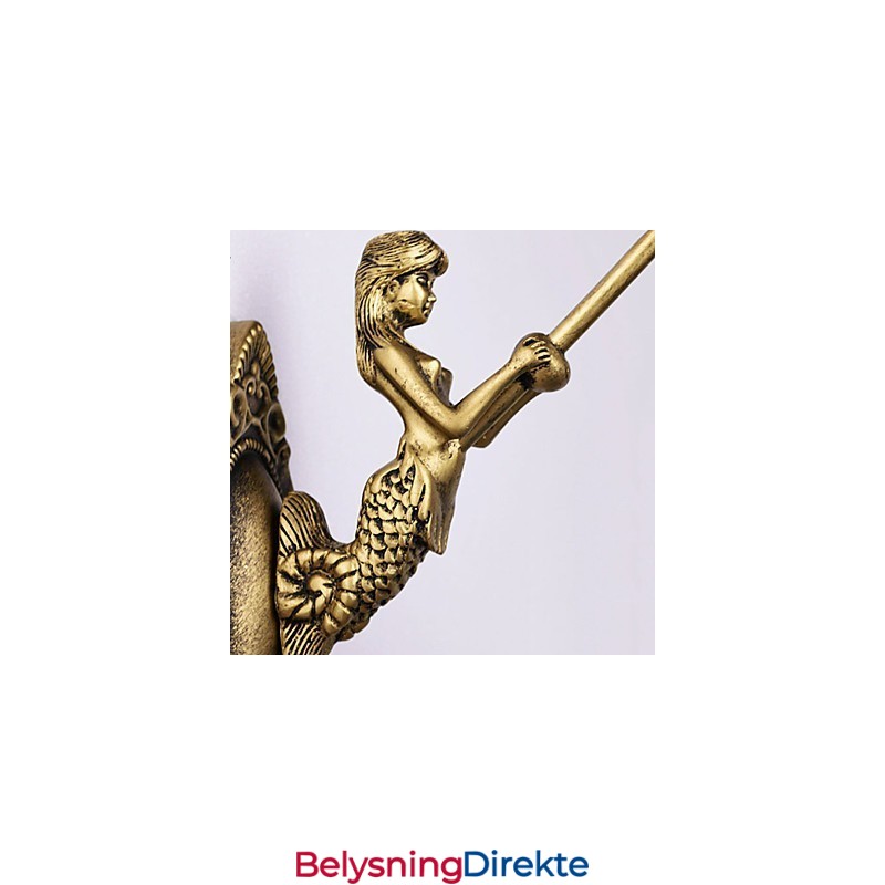 Europeisk Middelhavskontraktert Landlig Kreativ Smijernsvegglampe Glasslamper