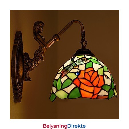 Europeisk Kontraktsfestet Landlig Kreativ Smijernsvegglampe Glasslamper