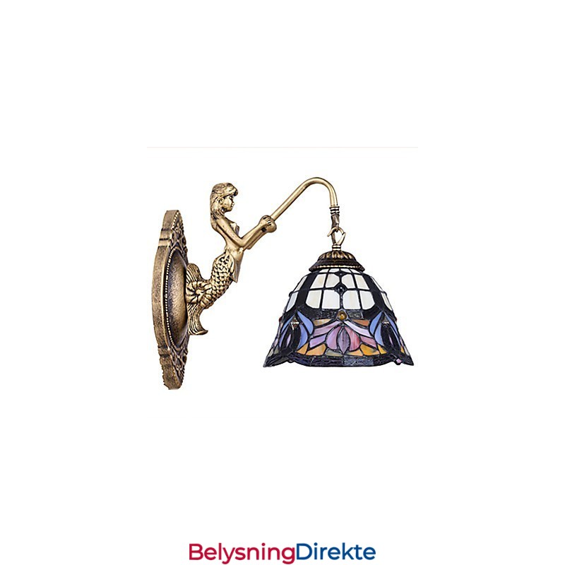 Europeisk Kontraktsfestet Landlig Kreativ Smijernsvegglampe Glasslamper