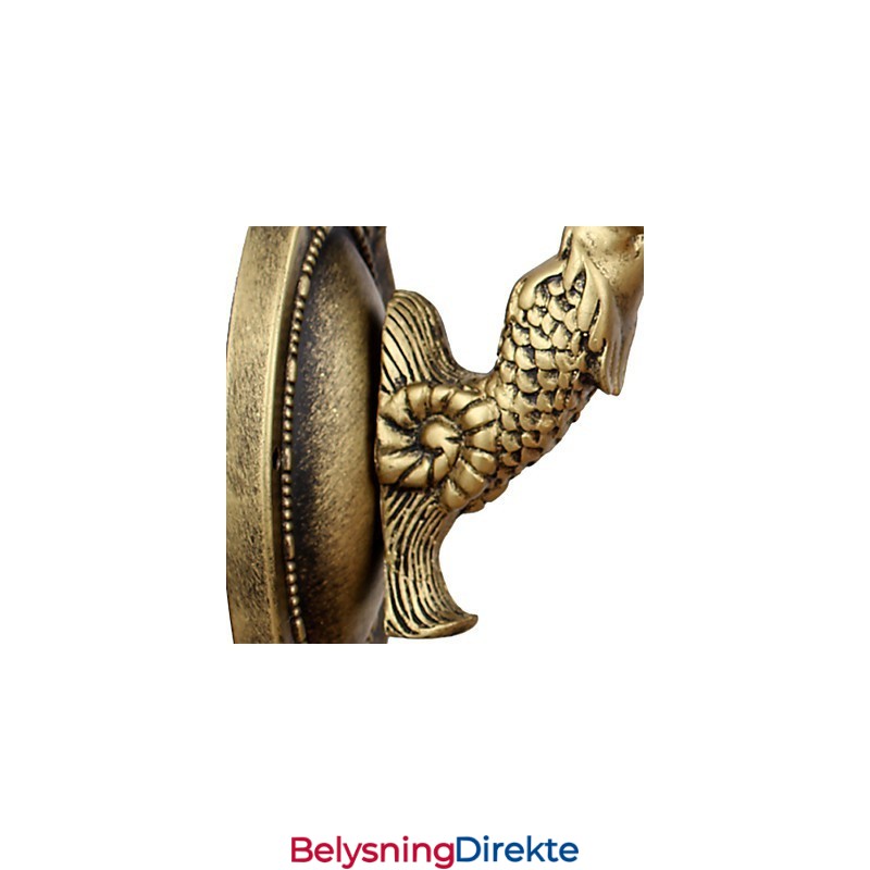 Europeisk Kontraktsfestet Landlig Kreativ Smijernsvegglampe Glasslamper