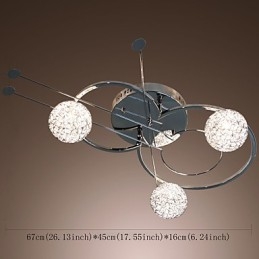 Moderne Samtidskunstnerisk Galvanisert Innfelt Montering