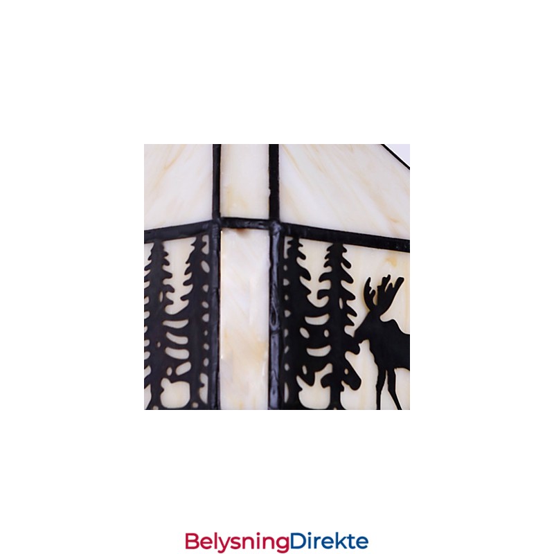 Julehjort Europeisk Kontraktsfestet Landlig Kreativ Smijernsvegglampe Glasslys