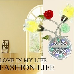 Kreative Moderne Og Kontrakterte Kreative Krystallvegglampelys