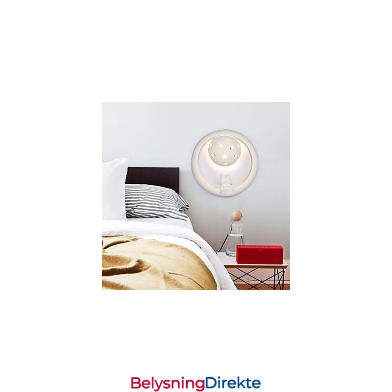 Søt Pastoral Gips Morsom Barnerom Veranda Vegglampe Lys