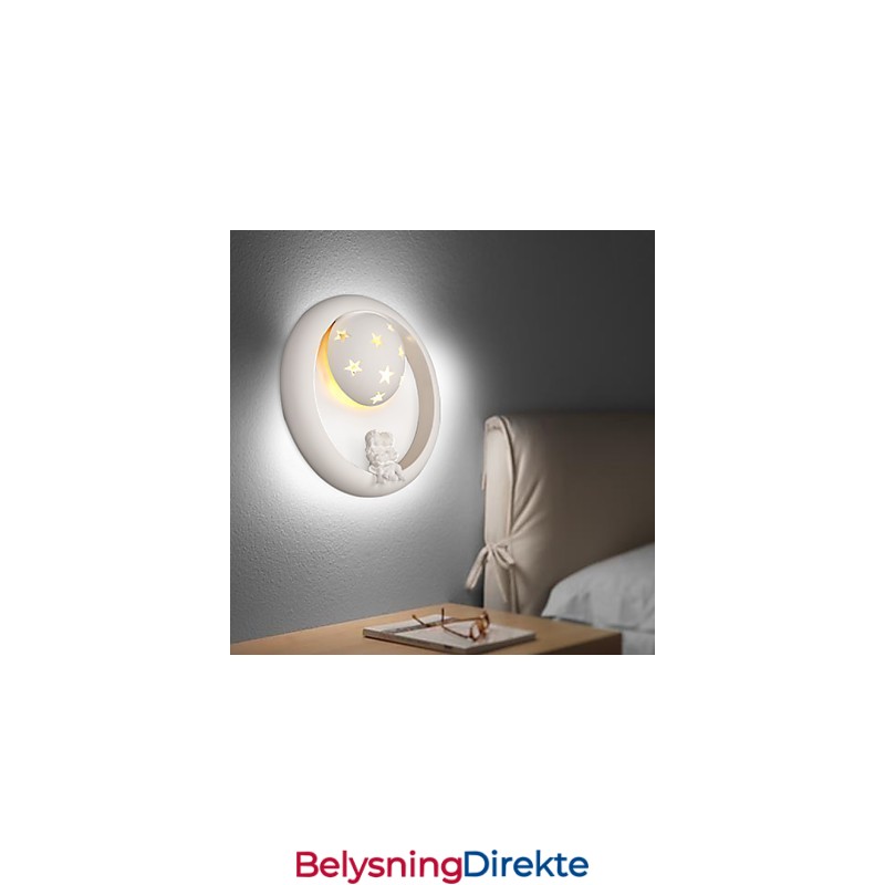 Søt Pastoral Gips Morsom Barnerom Veranda Vegglampe Lys