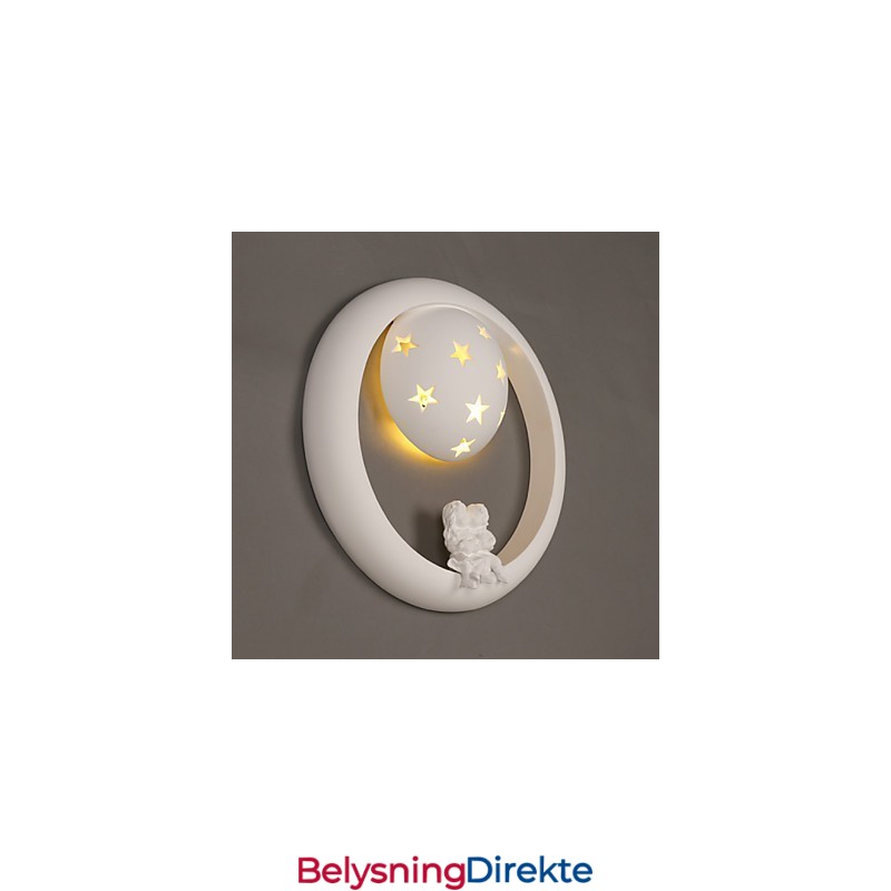 Søt Pastoral Gips Morsom Barnerom Veranda Vegglampe Lys