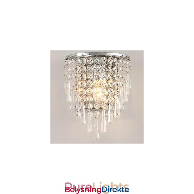 Moderne Mote Krystallvegglamper Sengbelysning Krystallvegglamper