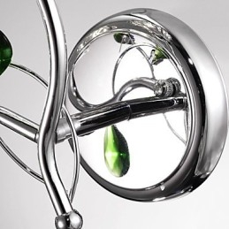 Vegglampetter Baderomsbelysning Stearinlys Vegglamper Krystall Moderne Samtids Metall