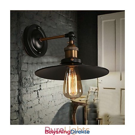 Kreativ Nordisk Lys, Enkelthodet, Svart Paraplyvegglampe, Gjenoppretter Gamle Skikker