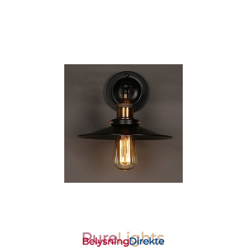 Kreativ Nordisk Lys, Enkelthodet, Svart Paraplyvegglampe, Gjenoppretter Gamle Skikker