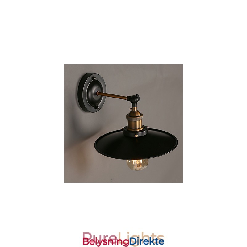 Kreativ Nordisk Lys, Enkelthodet, Svart Paraplyvegglampe, Gjenoppretter Gamle Skikker