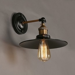Kreativ Nordisk Lys, Enkelthodet, Svart Paraplyvegglampe, Gjenoppretter Gamle Skikker