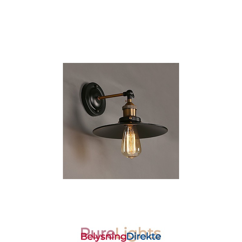 Kreativ Nordisk Lys, Enkelthodet, Svart Paraplyvegglampe, Gjenoppretter Gamle Skikker