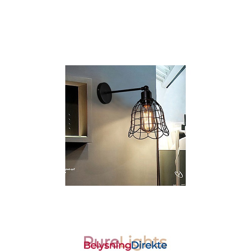 Industriell Vindlampe Med Ett Hode, Kontraktsfestet Europeisk Type, Smijernslampe