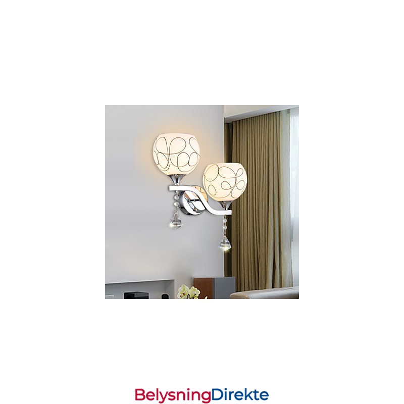 Kreative Moderne Og Kontrakterte Kreative Krystallvegglampelys