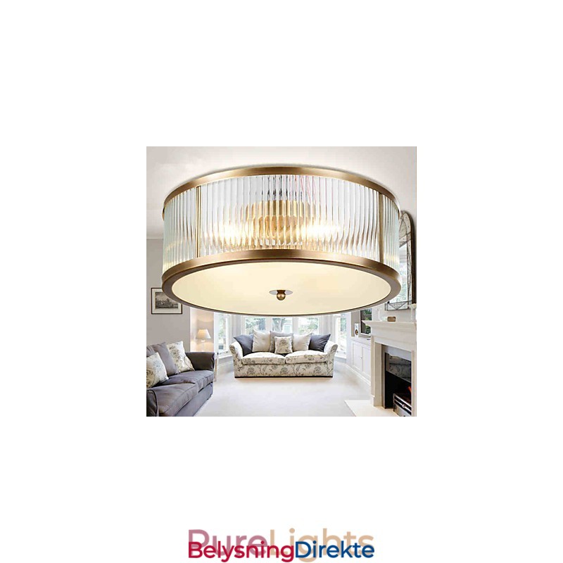 Tradisjonell Klassisk Rustikk Hytte Messing Metall Innfelt