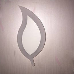 Kreativ Enkel Mote Moderne Akryl Kontrakt Vegglampe Legering Små Blader Lys