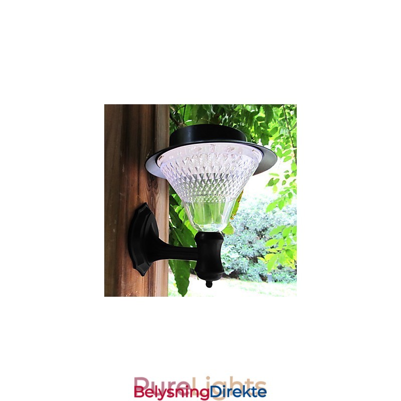 Utendørs Solcelledrevet Hvit Villa Veggmontert Hagegårdsdør Sti Lyslampe